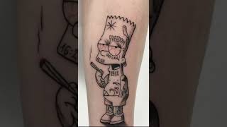 🔥 Gangster Cartoon Tattoos That Hit Different 😮‍💨