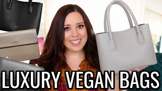 Luxury Designer Vegan Handbags - Cher Tote Black