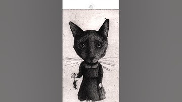 Original intaglio etching - Fine Art - The Cat
