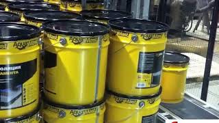 00121 PALETTIZZATORE CARTESIANO SECCHI DI VERNICE - PAINT BUCKETS CARTESIAN PALLETIZER