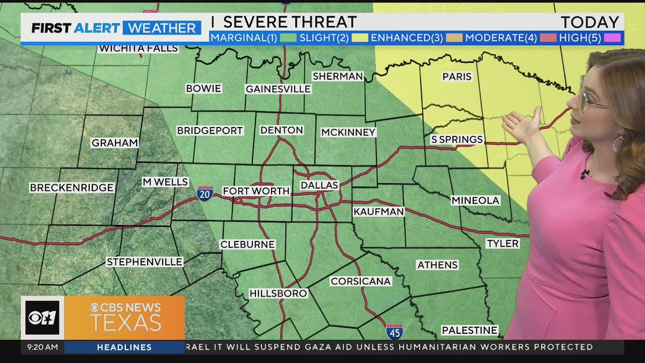 Isolated storms possible for some North Texans - YouTube