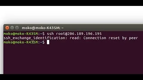 How to solve SSH Ubuntu - ssh_exchange_identification: read: Connection reset by peer