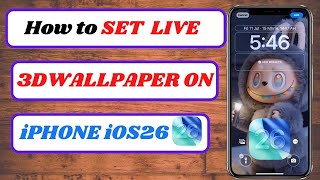 How to Get 3D Live Wallpaper on iPhone iOS 26 | Best 3D Animated Wallpapers Setup screenshot 5