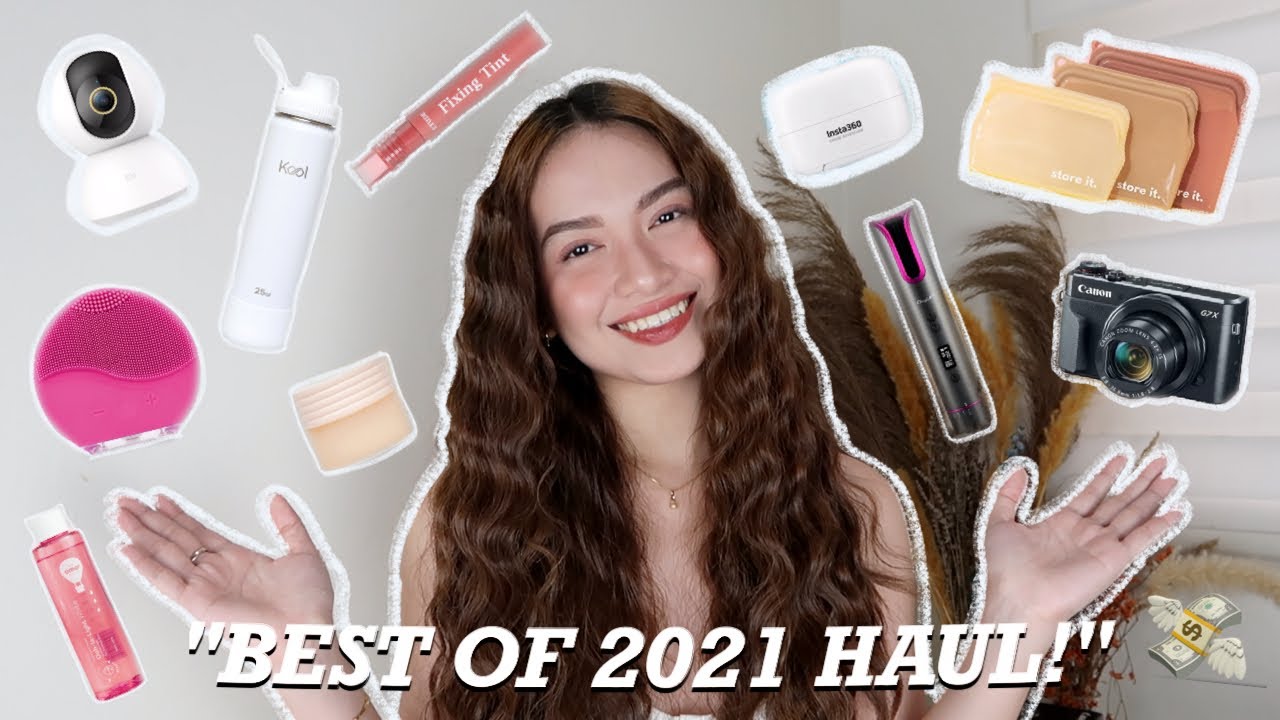 BEST OF 2021 SHOPEE AND LAZADA HAUL | MY BEST PURCHASES FOR 2021 | Skincare, makeup, tech and more!