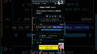 Day 63️⃣ – Properties of NumPy ndarray 🔍#Day63 #Python#DataScience