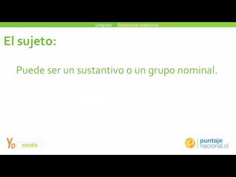 Estructuras sintácticas