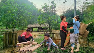 Build A Bamboo Fence Around The House To Welcome A Kind Aunt In Trouble