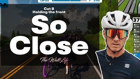 Zwift Race | Holding the front group in Cat B TIPS