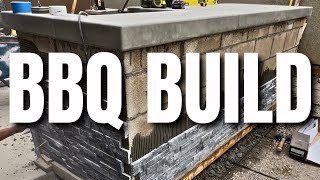 How To Build A Diy Bbq Island With Cinderblock, Ledger Stone, And Concrete Countertop