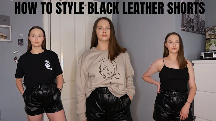 HOW TO STYLE BLACK LEATHER SHORTS ft In The Style, Boohoo, Primark & more.