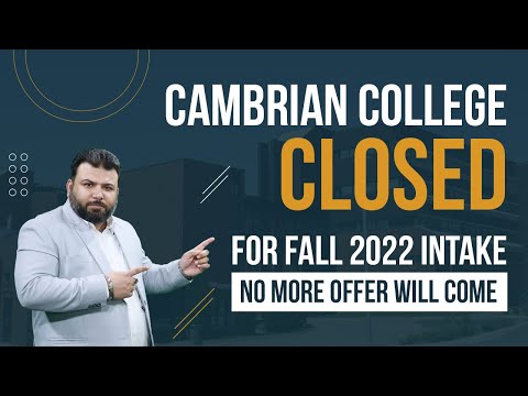 Cambrian College Closed for Fall 2022 Intake | No More Offer Will Come | Eduland Immigration