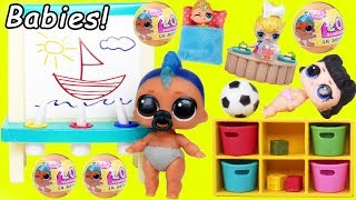 LOL Surprise Dolls Lil Punk Boi Sisters New Nursery School House + Wedding with JOJO SIWA Married