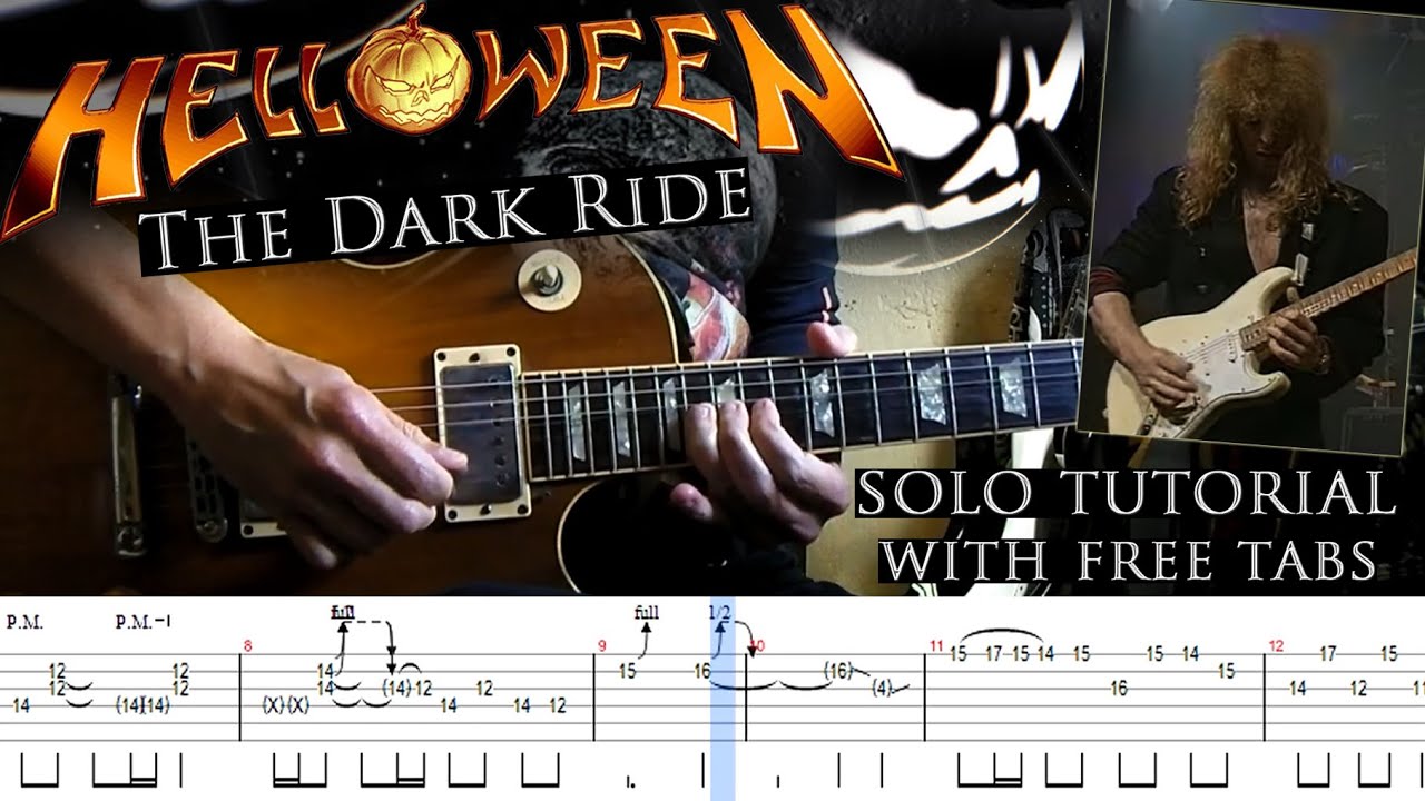 Helloween - The Dark Ride guitar solo lesson (with tablatures and backing tracks)