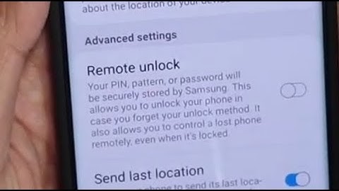 Galaxy S10 / S10+: How to Enable / Disable Remove Unlock In Find My Mobile