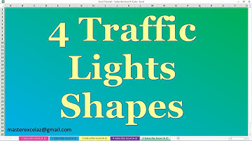 Apply 4 Traffic Lights Shapes Icon set using Conditional Formatting in Excel 2013