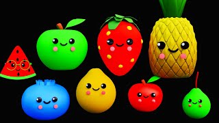 Dancing Fruits Song Baby Sensory Video Low Stimulation Toddler Learning Calm Animation For Kids