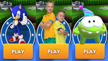 Sonic Dash vs Vlad & Niki Run vs Om Nom: Run Android Gameplay HD