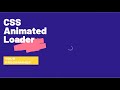 Animated CSS Loader 2021 | Ring Loader | HTML &amp; CSS Tutorials for Beginners