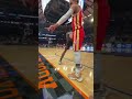 Trae Young TAUNTS a courtside New York Knicks fan, "Hold That L" 💀 #Shorts