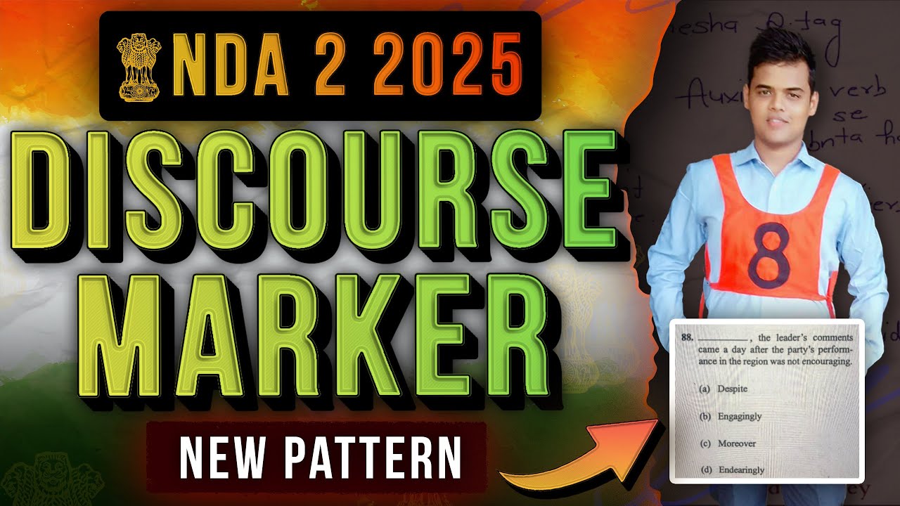 Discourse Markers Demystified 🧠 | NDA & CDS English || NDA GAT || nda journey.