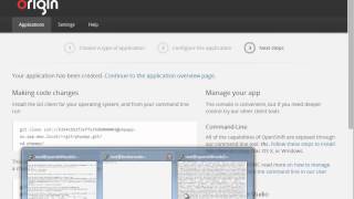 7   Custom Instant App Entry for OpenShift Origin and Environment Variables