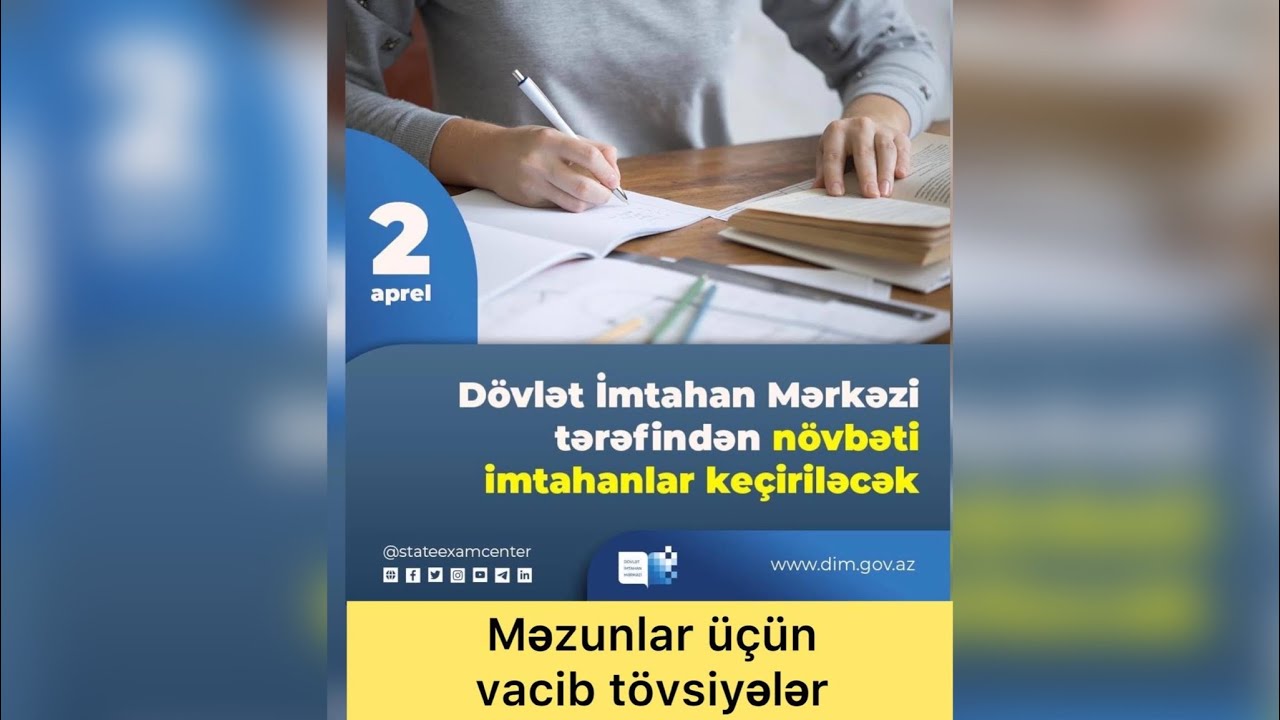 2 aprel 2023-cü il əvvəlki illərin məzunları üçün tövsiyələr