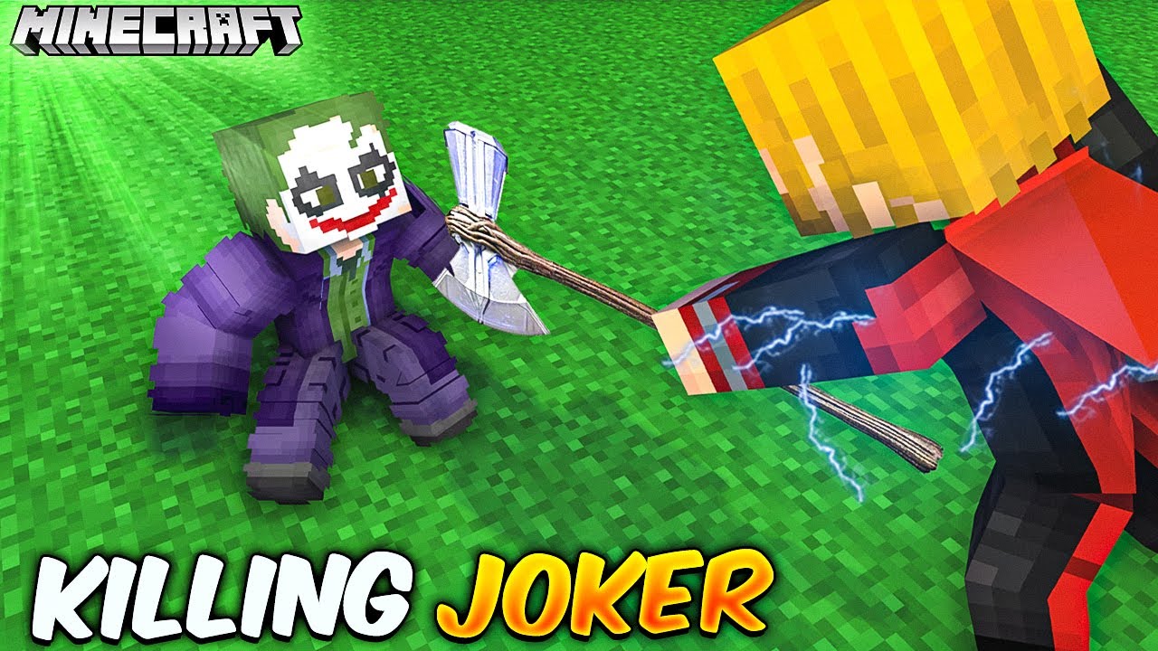 Killing JOKER by becoming Thor in Minecaft