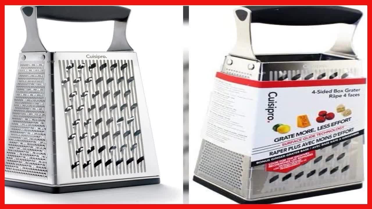  Cuisipro 4 Sided Box Grater, Regular, Stainless Steel