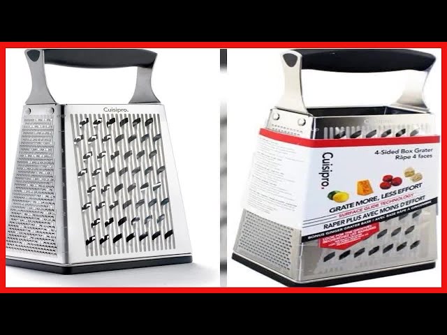 Cuisipro 4 Sided Box Grater, Regular, Stainless Steel