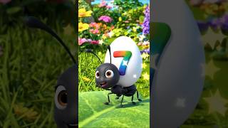 Tiny Ant Carries Lucky Number 7 Egg! 🐜🥚 #shortfeed #adventure