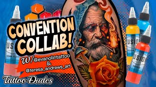 Color Realism Tattoo Collaboration Process w/ Evan Olin and Teresa Andrews at the Tommy’s Convention