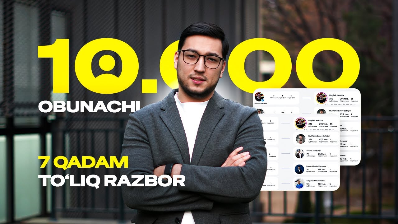 Instagram’da 10K obunachi qanday yig‘iladi? 7 qadam, real razbor.
