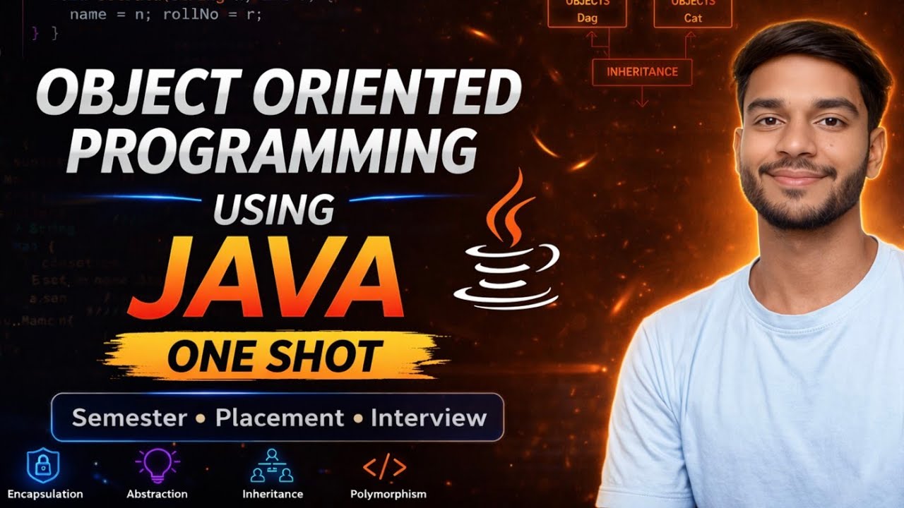 OOP Using Java One Shot | Complete Java OOP Course | Object Oriented ...