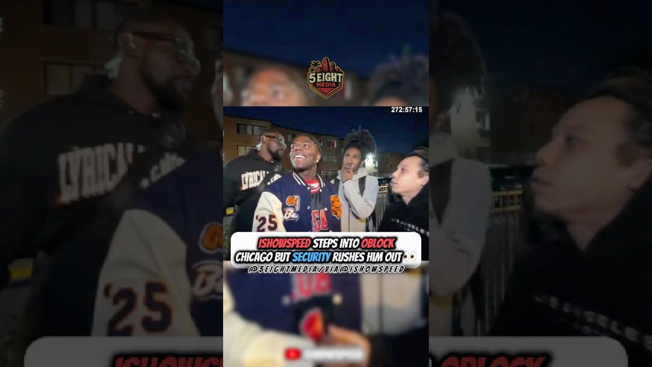 IShowSpeed ​​заходит в OBlock Chicago, но охрана выгоняет его 👀
