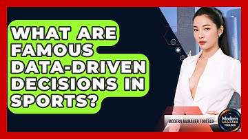 What Are Famous Data-driven Decisions In Sports? - Modern Manager Toolbox