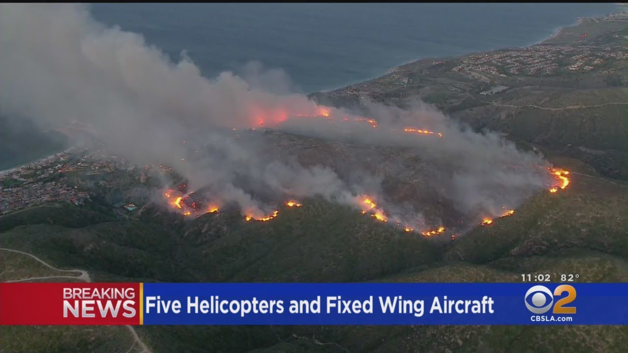 Crews Make Progress On Massive Brush Fire In Laguna Beach; Hundreds ...