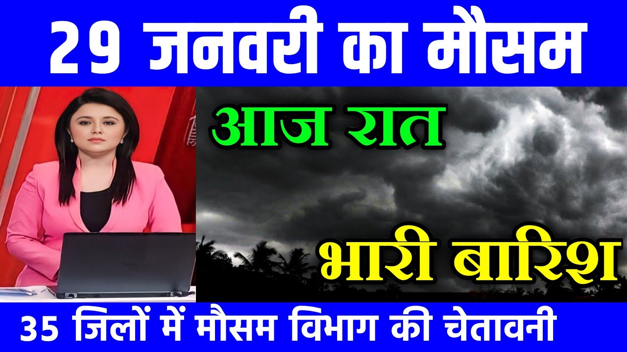 29 जनवरी का मौसम| today weather update, heat wave, 