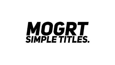 Simple Titles MOGRT Motion Graphics Templates