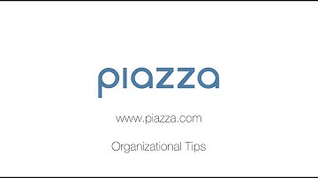 Piazza 1.4 - Organizational Tips with Folders