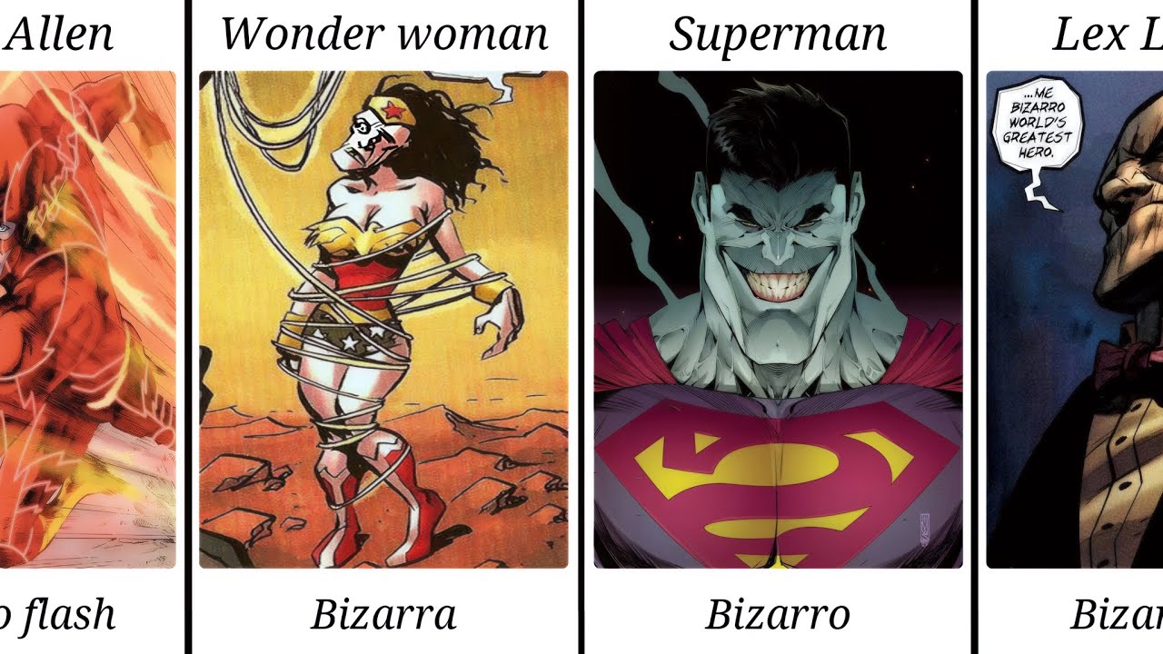 DC characters and their Bizarro versions 