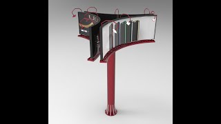 Best Solidworks Tutorial | Intermediate Lessons 4 | Designing a Regular Giant Curved Billboard screenshot 4