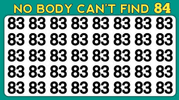 TEST YOUR OBSERVATION SKILLS | FIND THE ODD ONE OUT - NUMBER AND LETTER EDITION | ODDITY SPOTTING