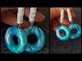 polymer clay earrings from cernit pearl. polymer clay tutorial