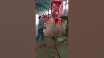 Sawdust machine test video for customers before delivery