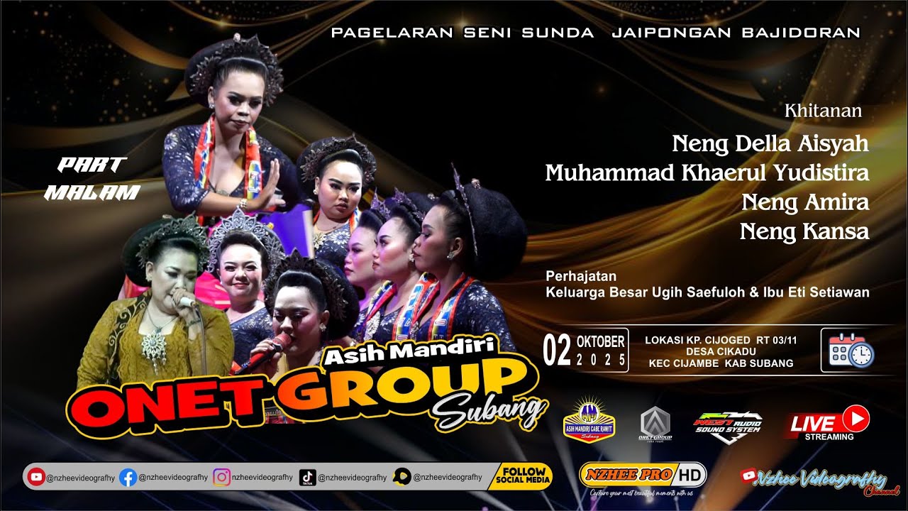 🔴LIVE MALAM JAIPONGAN ONET GROUP | PERHAJATAN BPK.UGIH SAEPULOH & IBU ETI SETIAWAN