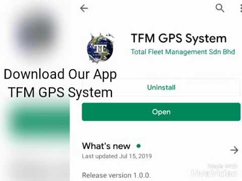 TFM GPS System App Function (History Playback)