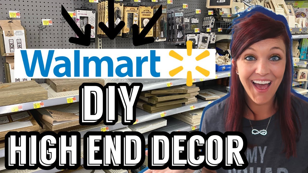 ⭐️SHOCKING WALMART FINDS | DIY HIGH END DECOR WITH WALMART CRAFTS AND BLANKS | CRICUT MAKER 3⭐️