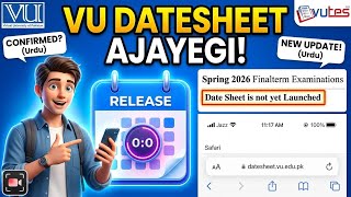 VU Date Sheet Today 100% Confirmed Ajaye Gi 
