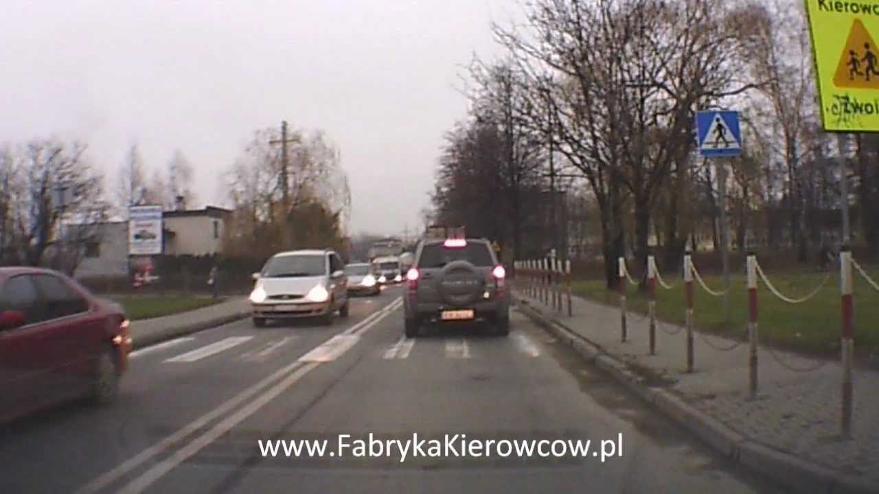 Trasa egzaminacyjna kat. B MORD Nowy Sącz #1 - www.FabrykaKierowcow.pl