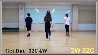Get Dat - Line Dance (Improver) - (Demo) Dwight Meessen  - January 2019